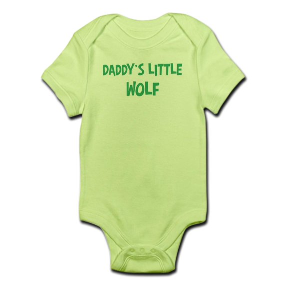 CafePress - Daddys Little Wolf Infant Bodysuit - Baby Light Bodysuit