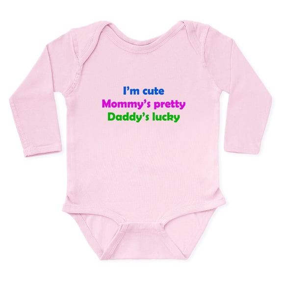 CafePress - Daddys Lucky Body Suit - Long Sleeve Cotton Baby Bodysuit