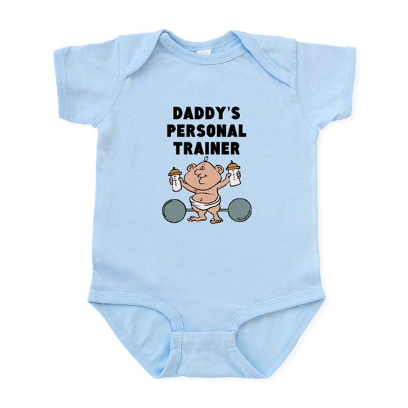 CafePress - Daddys Personal Trainer Body Suit - Baby Light Bodysuit, Size Newborn - 24 Months