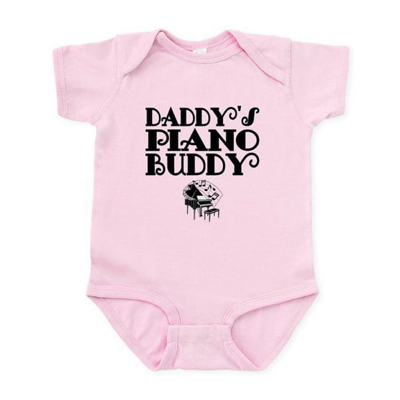 CafePress - Daddys Piano Buddy Body Suit - Baby Light Bodysuit, Size Newborn - 24 Months
