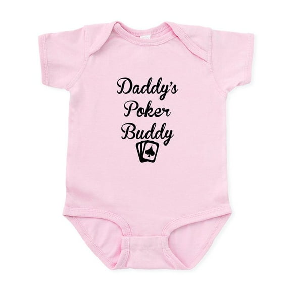 CafePress - Daddys Poker Buddy Body Suit - Baby Light Bodysuit, Size Newborn - 24 Months