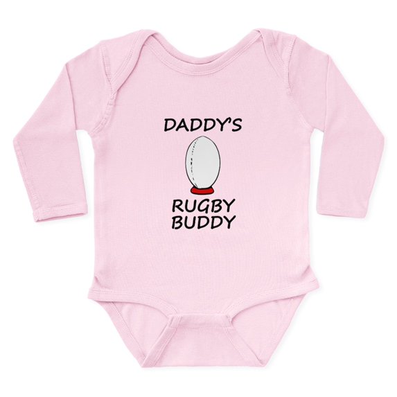 CafePress - Daddys Rugby Buddy Body Suit - Long Sleeve Infant Bodysuit