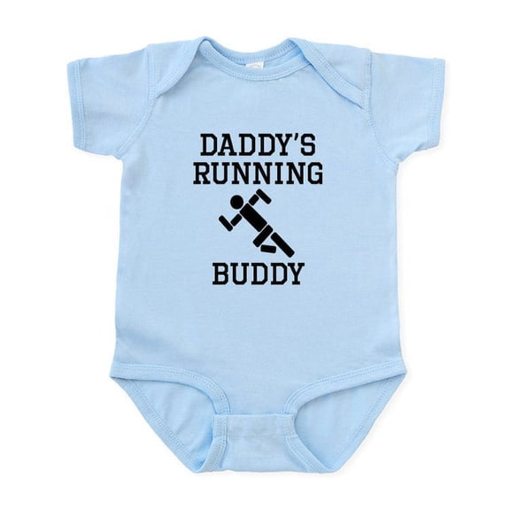 CafePress - Daddys Running Buddy Body Suit - Baby Light Bodysuit, Size Newborn - 24 Months