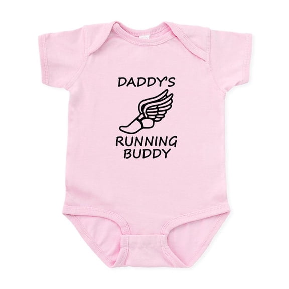 CafePress - Daddys Running Buddy Body Suit - Baby Light Bodysuit, Size Newborn - 24 Months