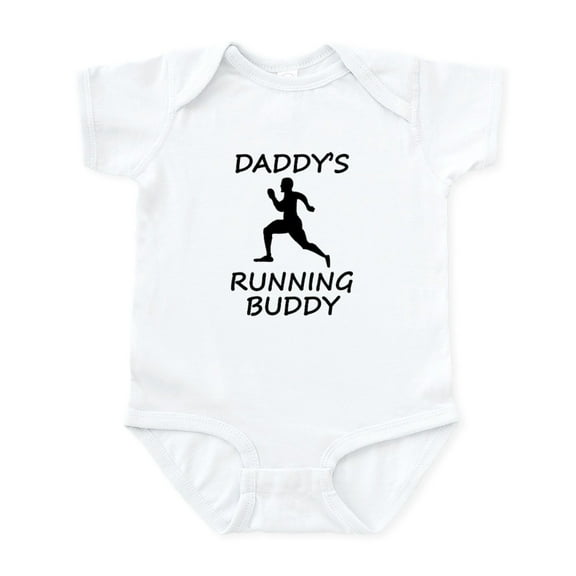 CafePress - Daddys Running Buddy Body Suit - Baby Light Bodysuit, Size Newborn - 24 Months