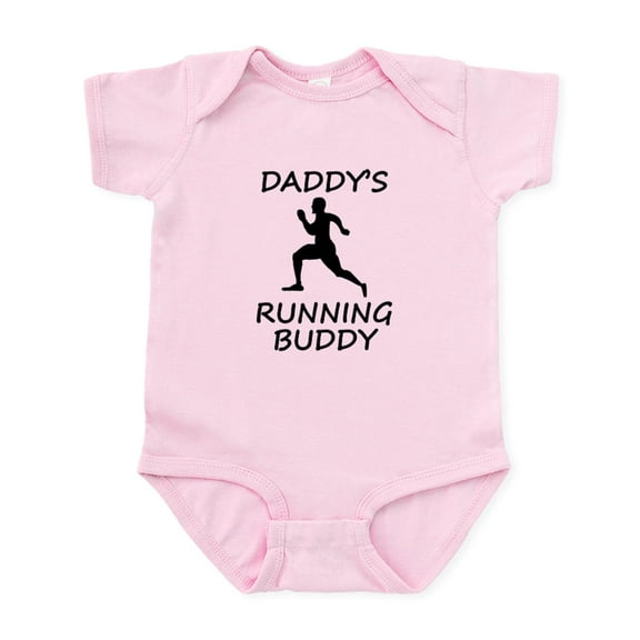 CafePress - Daddys Running Buddy Body Suit - Baby Light Bodysuit, Size Newborn - 24 Months