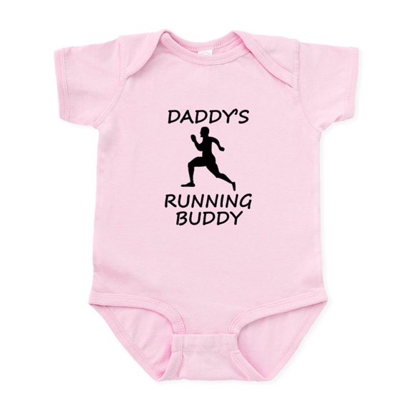 CafePress - Daddys Running Buddy Body Suit - Baby Light Bodysuit, Size Newborn - 24 Months