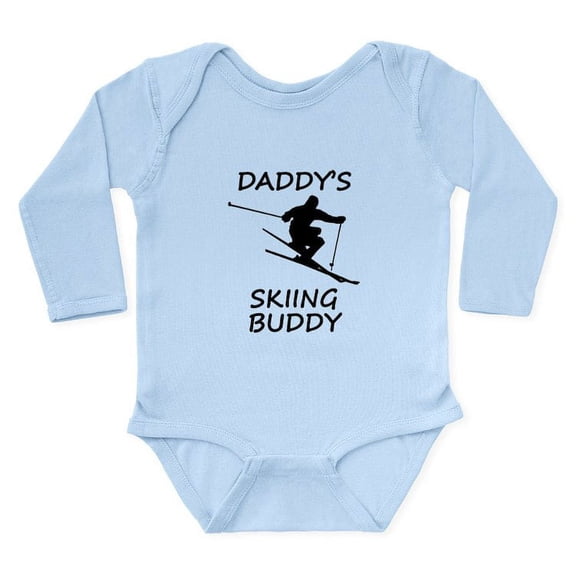 CafePress - Daddys Skiing Buddy Body Suit - Long Sleeve Infant Bodysuit