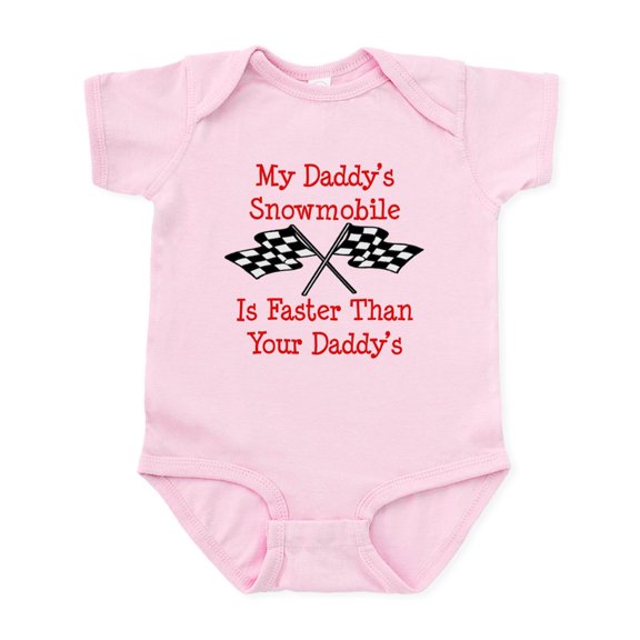 CafePress - Daddys Snowmobile Is Fast Infant Bodysuit - Baby Light Bodysuit, Size Newborn - 24 Months