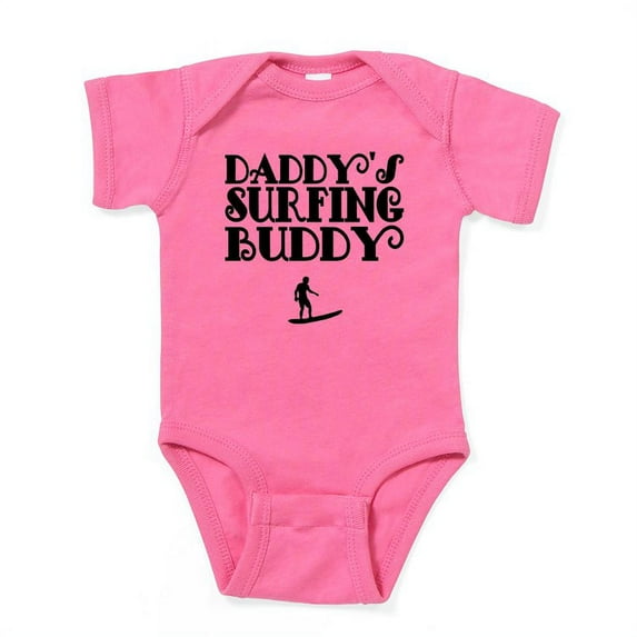 CafePress - Daddys Surfing Buddy Body Suit - Cute Infant Bodysuit Baby Romper - Size Newborn - 24 Months