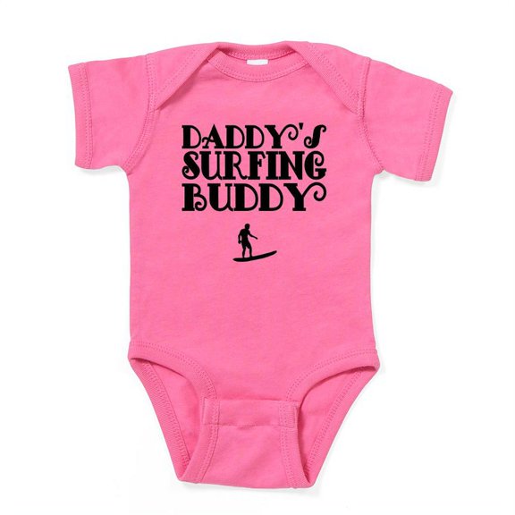 CafePress - Daddys Surfing Buddy Body Suit - Cute Infant Bodysuit Baby Romper - Size Newborn - 24 Months