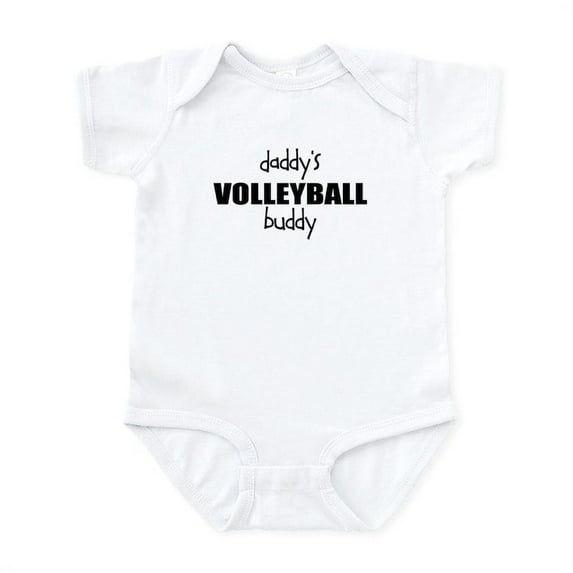 CafePress - Daddys Volleyball Buddy Baby Body Suit - Baby Light Bodysuit, Size Newborn - 24 Months