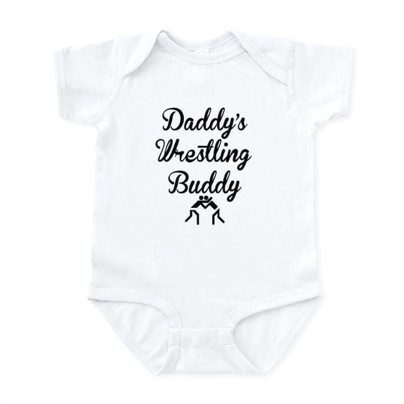 CafePress - Daddys Wrestling Buddy Body Suit - Baby Light Bodysuit, Size Newborn - 24 Months