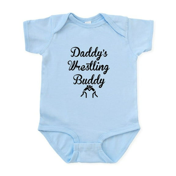 CafePress - Daddys Wrestling Buddy Body Suit - Baby Light Bodysuit, Size Newborn - 24 Months
