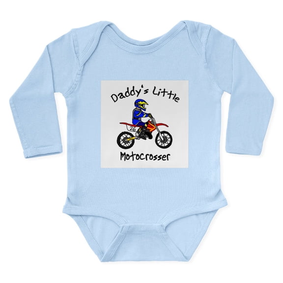 CafePress - Daddyslittleboy Body Suit - Long Sleeve Cotton Baby Bodysuit
