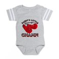 thumbnail image 1 of CafePress - Daddyslittlechamp - Cute Infant Baby Football Bodysuit, 1 of 3