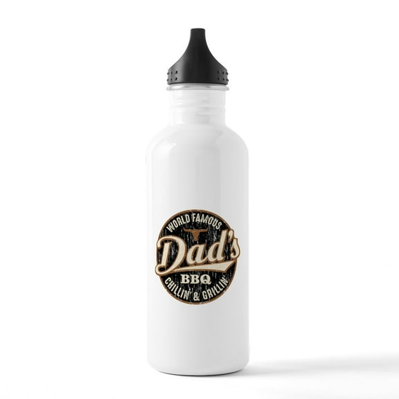 CafePress - Dads BBQ Vintage Water Bottle - Stainless Steel Water Bottle, Sports Bottle, 1.0L
