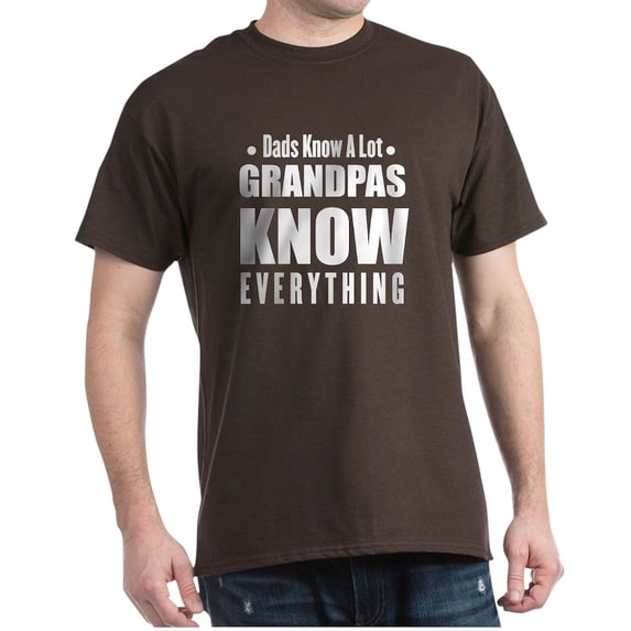 CafePress - Dads Know A Lot Grandpas Know Everything Men's Value T Shirt - 100% Cotton T-Shirt