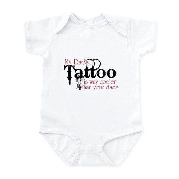 CafePress - Dads Tattoos Cooler Baby Toddler Infant Bodysuit - Baby Light Bodysuit, Size Newborn - 24 Months