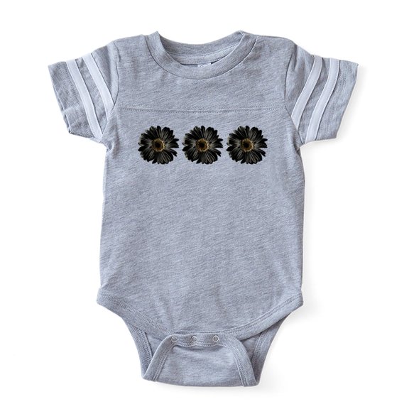 CafePress - Daisy Black_Bowl - Cute Infant Baby Football Bodysuit