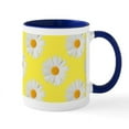 thumbnail image 1 of CafePress - Daisy Flower Pattern Yellow Mug - 11 oz Ceramic Mug - Novelty Coffee Tea Cup, 1 of 4