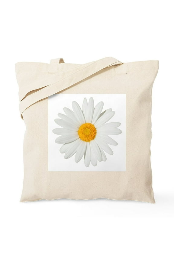 - Daisy Tote Bag - Unisex Canvas Tote Bag, Beige, 1-Piece