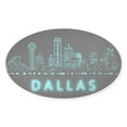 thumbnail image 1 of CafePress - Dallas Digital Sticker - Sticker (Oval), 1 of 1
