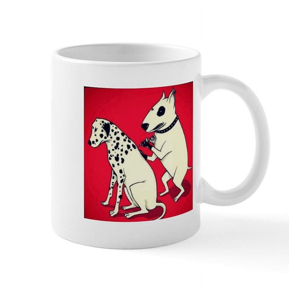 CafePress - Dalmatian Getting Some Ink Mugs - 11 oz Ceramic Mug - Novelty Coffee Tea Cup