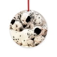 thumbnail image 1 of CafePress - Dalmation Sm Fr Pan Print -  Round Wood Ornament 4", 1 of 2