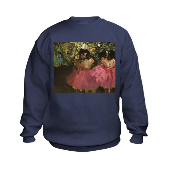 CafePress - Dancers In Pink By Edgar Degas Sweatshirt - Kids Sweatshirt, Youth Crew Neck Sweatshirt