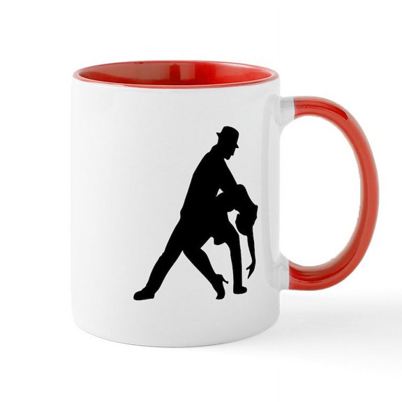 CafePress - Dancing Couple Tango Mug - 11 oz Ceramic Mug - Novelty Coffee Tea Cup