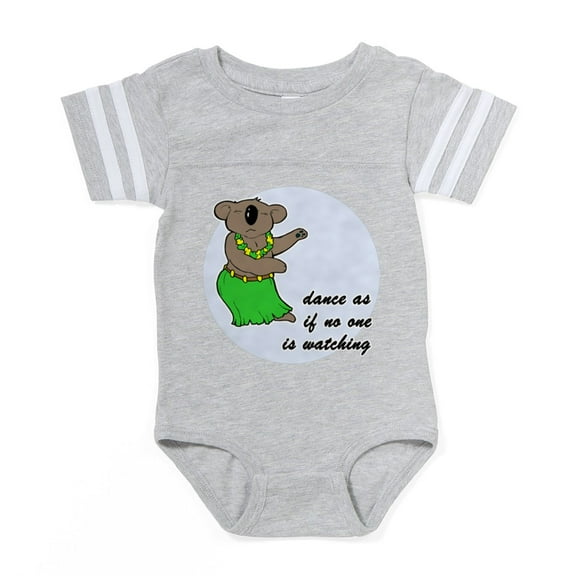 CafePress - Dancing Koala - Cute Infant Baby Football Bodysuit