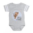 thumbnail image 1 of CafePress - Dancing Monkey - Cute Infant Baby Football Bodysuit, 1 of 3