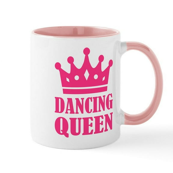 CafePress - Dancing Queen Large Mug - 11 oz Ceramic Mug - Novelty Coffee Tea Cup