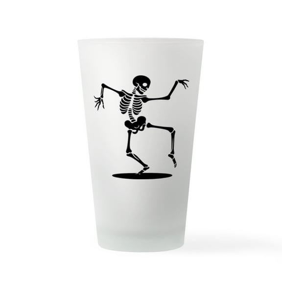 CafePress - Dancing Skeleton - Pint Glass, Drinking Glass, 16 oz. CafePress