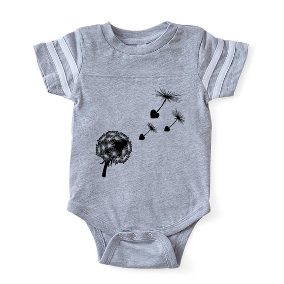 CafePress - Dandelion Love_Bl2 - Cute Infant Baby Football Bodysuit