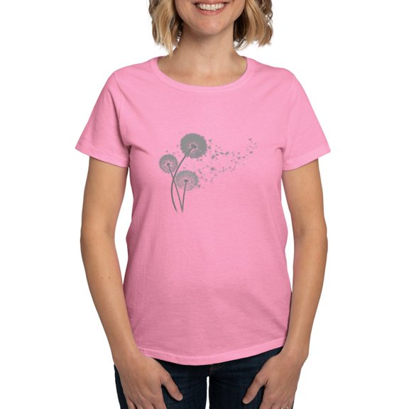 CafePress - Dandelion Wishes Women's Dark T Shirt - Women's Traditional Fit Dark T-Shirt