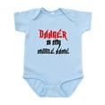 thumbnail image 1 of CafePress - Danger Is My Middle Name Infant Bodysuit - Baby Light Bodysuit, Size Newborn - 24 Months, 1 of 4