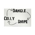 thumbnail image 1 of CafePress - Danglesnipecelly2 - Rectangle Magnet, 2"x3" Refrigerator Magnet, 1 of 3