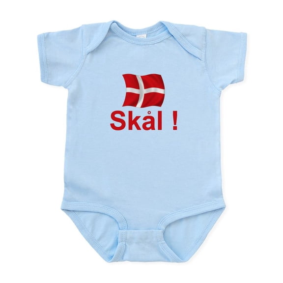 CafePress - Danish Skal Infant Bodysuit - Baby Light Bodysuit, Size Newborn - 24 Months