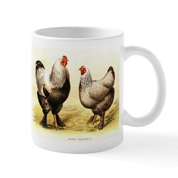 CafePress - Dark Brahma Chicken Mug - 11 oz Ceramic Mug - Novelty Coffee Tea Cup
