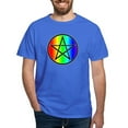 thumbnail image 1 of CafePress - Dark T Shirt Rainbow Pentacle Black - Men's Classic Graphic Cotton T-Shirt, 1 of 4