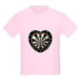 thumbnail image 1 of CafePress - Dart Love Kids Light T Shirt - Light T-Shirt Kids XS-XL, 1 of 4