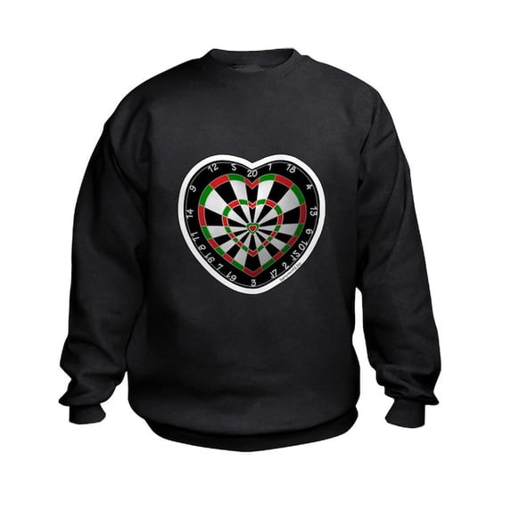 CafePress - Dart Love Kids Sweatshirt - Kids Sweatshirt, Youth Crew Neck Sweatshirt
