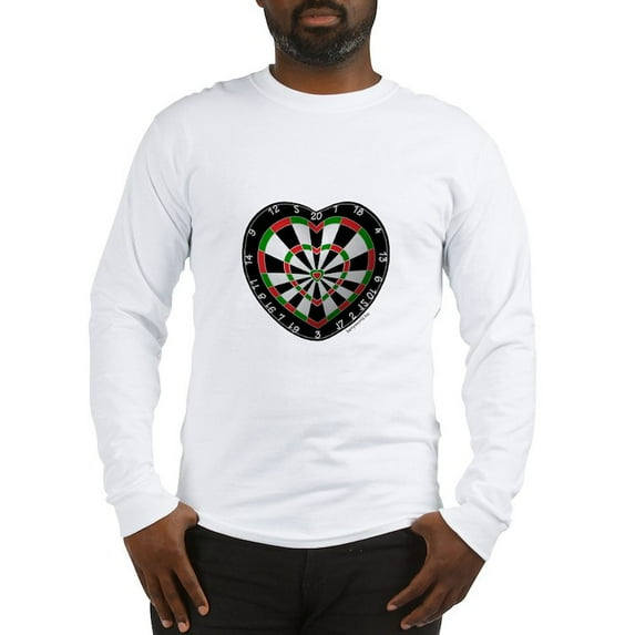 CafePress - Dart Love Long Sleeve T Shirt - Unisex Cotton Long Sleeve T-Shirt