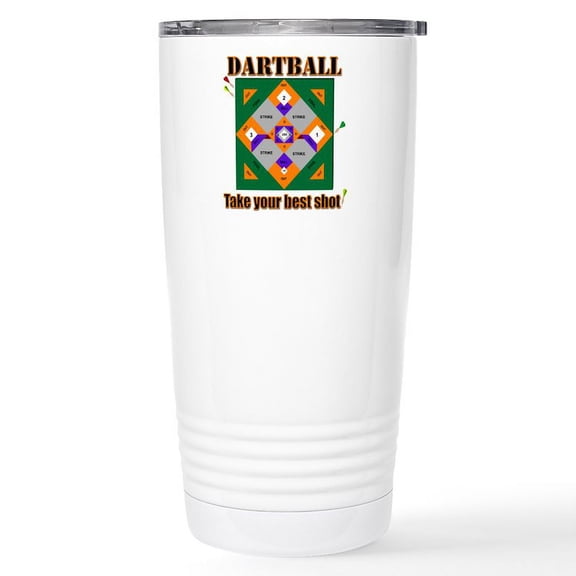 CafePress - Dartball Board Stainless Steel Travel Mug - Insulated Stainless Steel Travel Tumbler 20 oz.