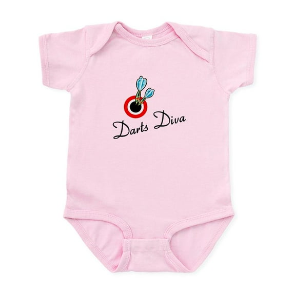 CafePress - Darts Diva Infant Bodysuit - Baby Light Bodysuit, Size Newborn - 24 Months