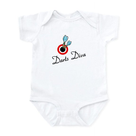 CafePress - Darts Diva Infant Bodysuit - Baby Light Bodysuit, Size Newborn - 24 Months
