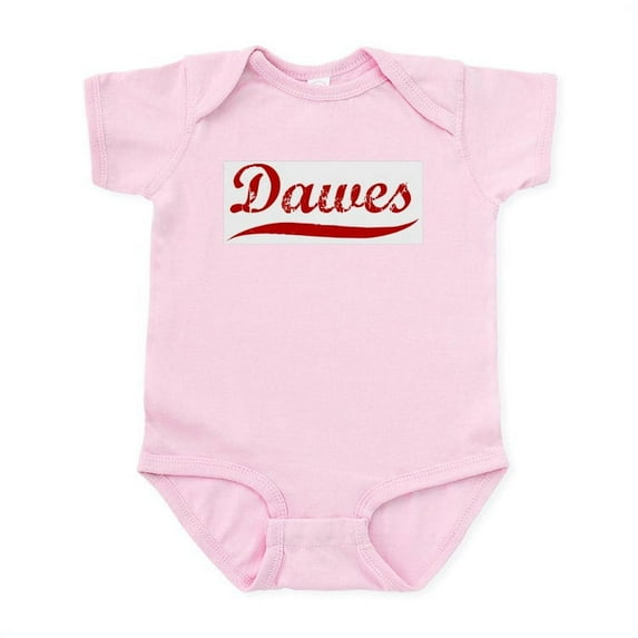 CafePress - Dawes (Red Vintage) Infant Bodysuit - Baby Light Bodysuit, Size Newborn - 24 Months