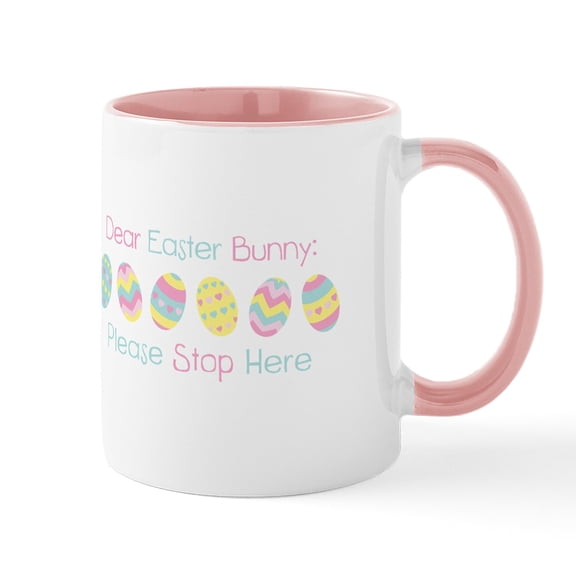CafePress - Dear Easter Bunny Mugs - 11 oz Ceramic Mug - Novelty Coffee Tea Cup